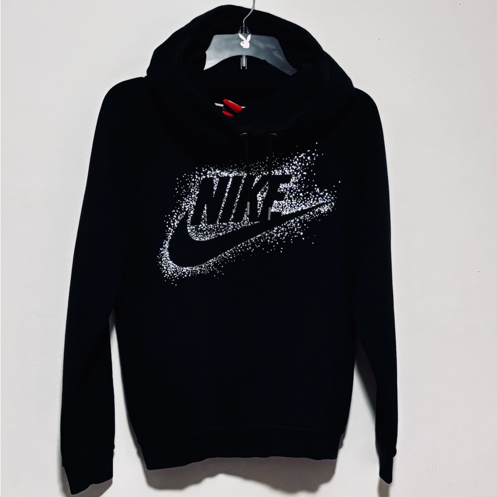Nike woman’s Black and silver Logo Hoodie